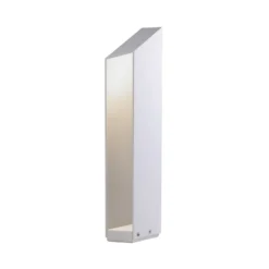 MARSET LED-Sockellampe Domus, Höhe 55 cm, weiß, Aluminium
