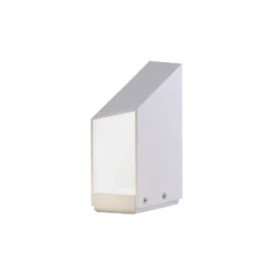 MARSET LED-Sockellampe Domus, Höhe 26 cm, weiß, Aluminium
