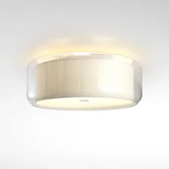 MARSET Mercer C Deckenlampe aus Glas und Baumwolle