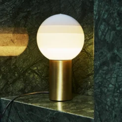 MARSET Tischlampe Dipping Light M, weiß/messing