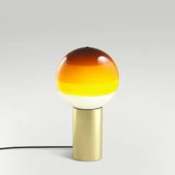 MARSET Tischlampe Dipping Light S, bernstein/messing