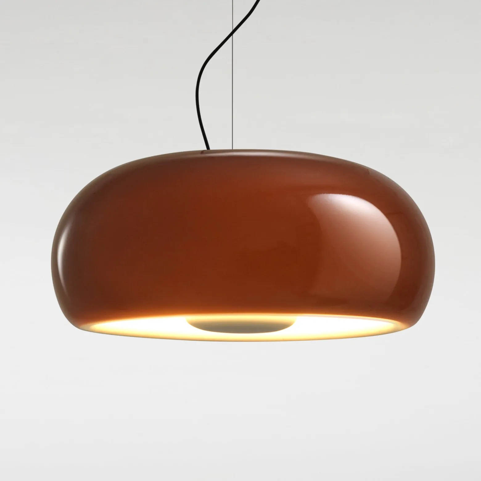 MARSET Vetra LED-Hängeleuchte, Ø 43 cm, bernstein
