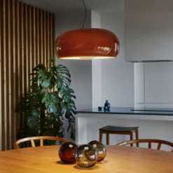 MARSET Vetra LED-Hängeleuchte, Ø 43 cm, bernstein
