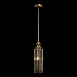 Maytoni Antic Hängeleuchte, Glasschirm in Cognac