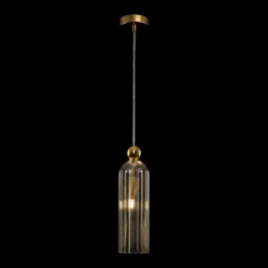 Maytoni Antic Hängeleuchte, Glasschirm in Cognac