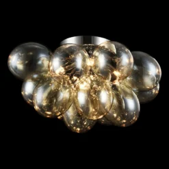 Maytoni Balbo Deckenleuchte Glas nickel/bernstein