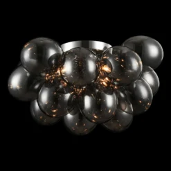 Maytoni Balbo Deckenleuchte Glas nickel/rauch