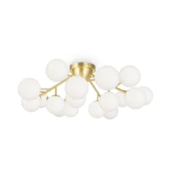 Maytoni Dallas Deckenlampe 20-flammig, Höhe 25 cm, gold