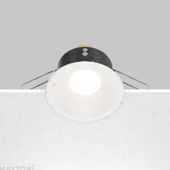 Maytoni Deckeneinbauleuchte Zoom weiß Ø 8,5 cm Alu IP65 GU10