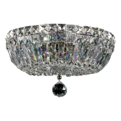 Maytoni Deckenleuchte Basfor, nickelfarben, Ø 30 cm, 3 x E14