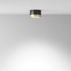 Maytoni Downlight Hoop, schwarz/gold Höhe 5 cm Ø 8,5 cm GX53