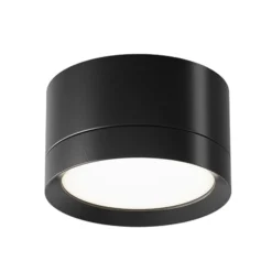 Maytoni Downlight Hoop, schwarz, Höhe 5 cm Ø 8,5 cm Alu GX53
