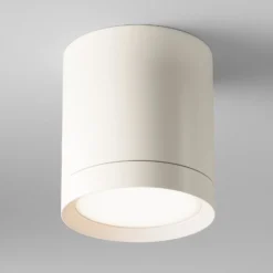 Maytoni Downlight Hoop, weiß, Höhe 10 cm, Ø 8,5 cm, Alu GX53