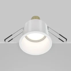 Maytoni Einbaudownlight Reif, weiß/weiß, Ø 6,8 cm, Aluminium
