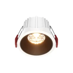 Maytoni Einbaulampe Alfa, schwarz/weiß, Ø 8,5 cm, 15 W, 36°