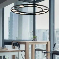 Maytoni Fad LED-Hängelampe drehbare Schirme ∅80cm