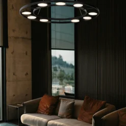 Maytoni Fad LED-Hängelampe drehbare Schirme ∅80cm