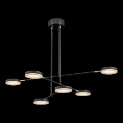 Maytoni Fad LED-Hängelampe drehbare Schirme 6-fl