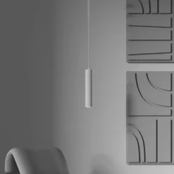 Maytoni Hängeleuchte Calipso, weiß, Ø 5,6cm, Aluminium, GU10