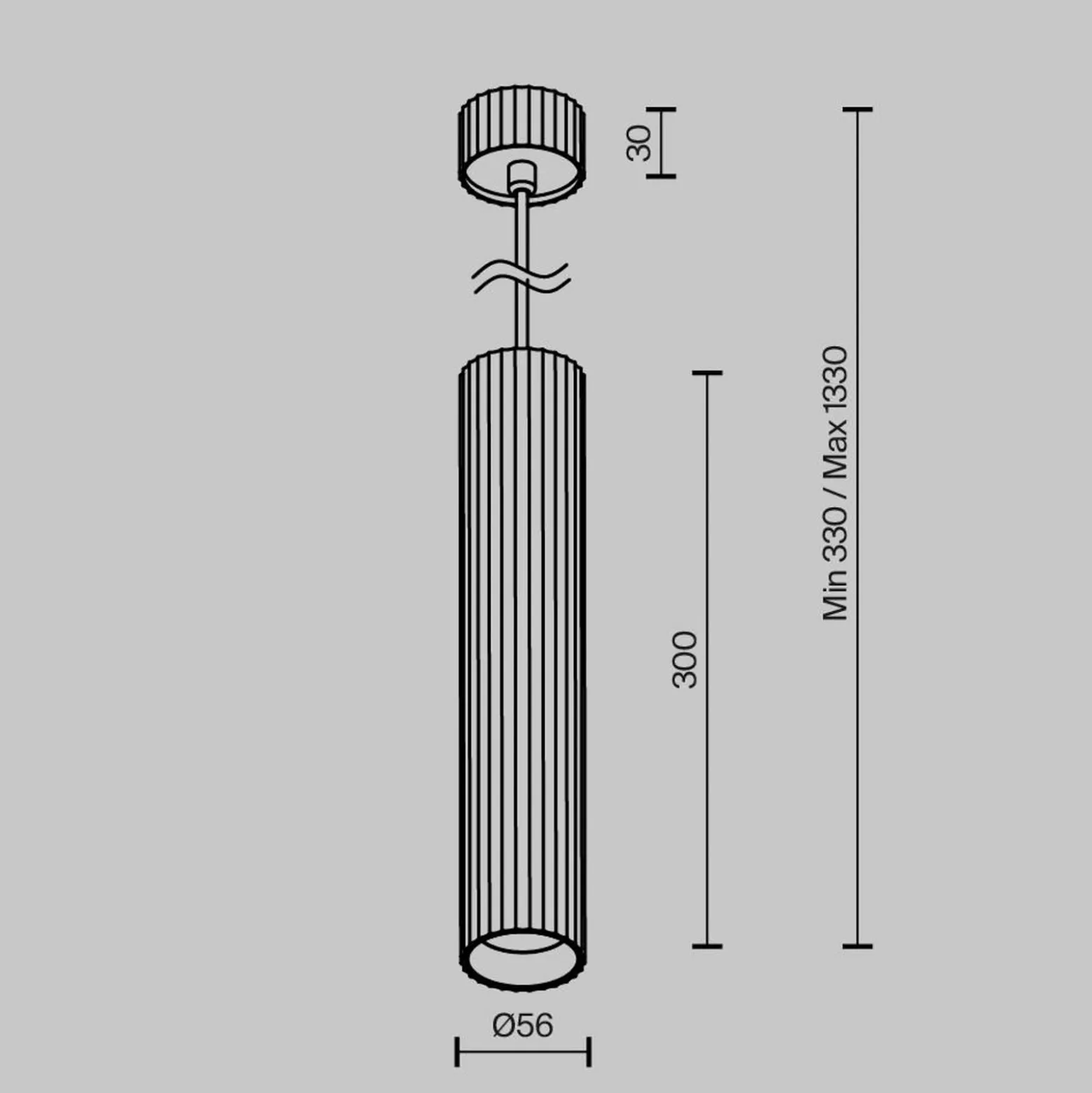 Maytoni Hängeleuchte Calipso, weiß, Ø 5,6cm, Aluminium, GU10