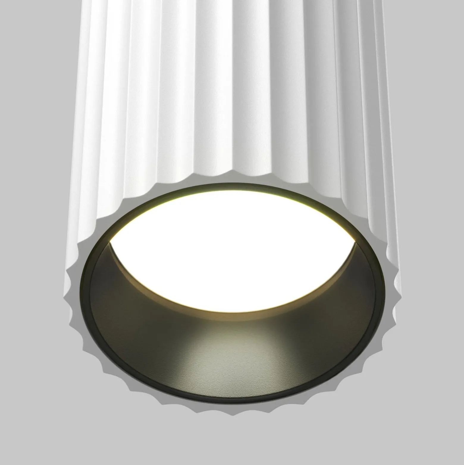 Maytoni Hängeleuchte Calipso, weiß, Ø 5,6cm, Aluminium, GU10