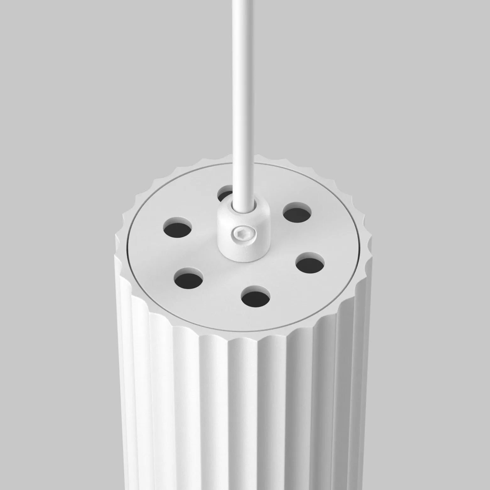 Maytoni Hängeleuchte Calipso, weiß, Ø 5,6cm, Aluminium, GU10