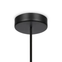 Maytoni Hängeleuchte Memory, schwarz, Ø 8 cm, Keramik, Glas