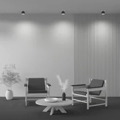 Maytoni LED-Deckenlampe Planet, schwarz, Ø 10 cm Alu 3.000 K