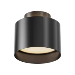 Maytoni LED-Deckenlampe Planet, schwarz, Ø 10 cm Alu 3.000 K