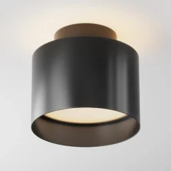 Maytoni LED-Deckenlampe Planet, schwarz, Ø 10 cm Alu 3.000 K