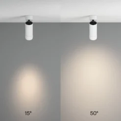 Maytoni LED-Deckenspot Focus Zoom, weiß, 4.000 K, drehbar