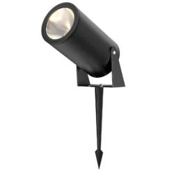 Maytoni LED-Erdspießstrahler Bern, graphit, Ø 13 cm, IP65