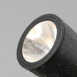 Maytoni LED-Erdspießstrahler Bern, graphit, Ø 13 cm, IP65