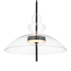 Maytoni LED-Hängeleuchte Bangkok, Ø 40 cm, klar, Glas