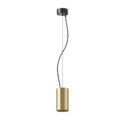 Maytoni LED-Hängeleuchte Efir, gold matt, Ø 7,5cm, 15 W, 38°