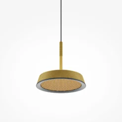 Maytoni LED-Hängeleuchte El, Ø 15,3 cm, gold, Aluminium