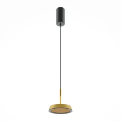 Maytoni LED-Hängeleuchte El, Ø 15,3 cm, gold, Aluminium