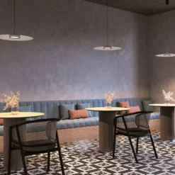 Maytoni LED-Hängeleuchte El, Ø 50 cm, weiß, Aluminium