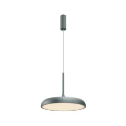 Maytoni LED-Hängeleuchte Gerhard, Ø 40 cm, grau, Metall