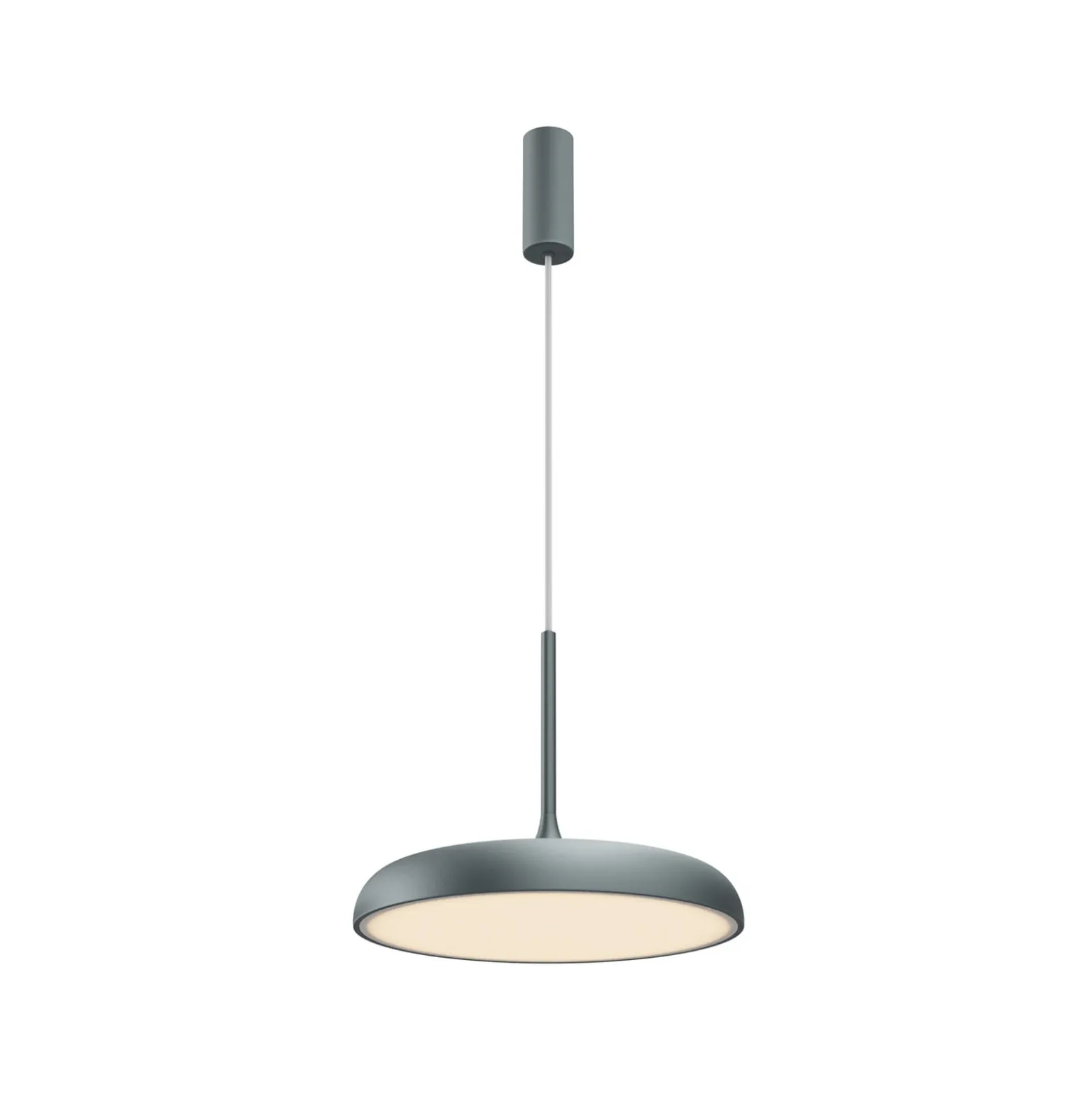 Maytoni LED-Hängeleuchte Gerhard, Ø 40 cm, grau, Metall
