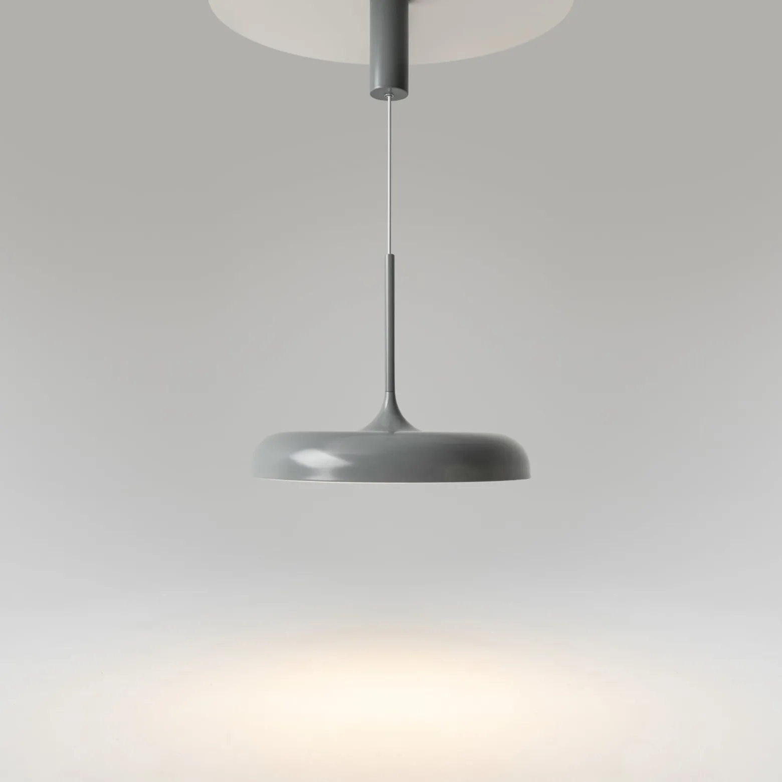 Maytoni LED-Hängeleuchte Gerhard, Ø 40 cm, grau, Metall