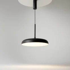 Maytoni LED-Hängeleuchte Gerhard, Ø 40 cm, schwarz, Metall