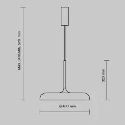 Maytoni LED-Hängeleuchte Gerhard, Ø 40 cm, weiß, Metall
