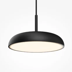 Maytoni LED-Hängeleuchte Gerhard, schwarz, Ø 30 cm, Metall