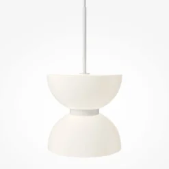 Maytoni LED-Hängeleuchte Kyoto, weiß, Ø 22 cm, Glas, Metall