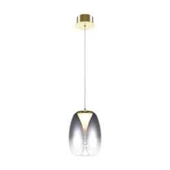 Maytoni LED-Hängeleuchte Splash, rauchgrau, Ø 20 cm, Glas