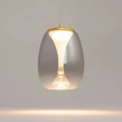 Maytoni LED-Hängeleuchte Splash, rauchgrau, Ø 20 cm, Glas