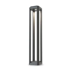 Maytoni LED-Wegeleuchte Royal Mile, grau, Höhe 80 cm, Alu