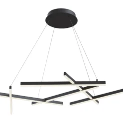 Maytoni Line LED-Hängeleuchte 3.000K schwarz