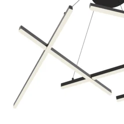 Maytoni Line LED-Hängeleuchte 3.000K schwarz